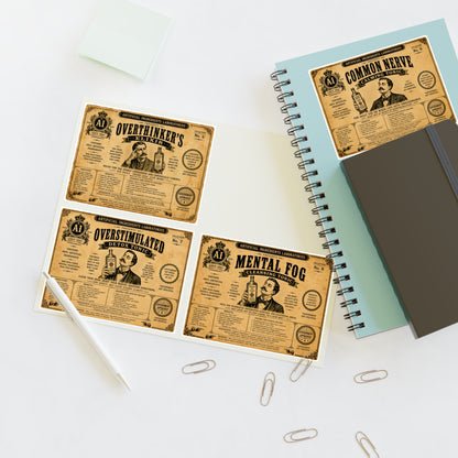 Artificial Ingredients Laboratories™ Collectible Apothecary Labels – Set No. 2: Everyday Survival Remedies