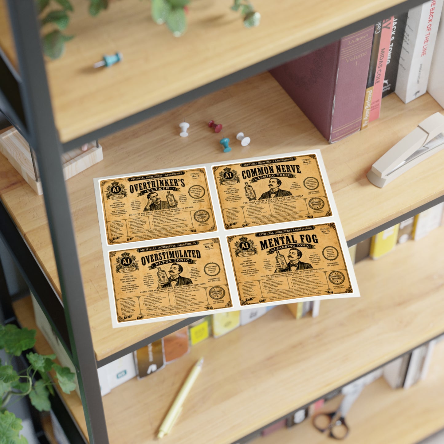Artificial Ingredients Laboratories™ Collectible Apothecary Labels – Set No. 2: Everyday Survival Remedies