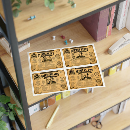 Artificial Ingredients Laboratories™ Collectible Apothecary Labels – Set No. 2: Everyday Survival Remedies