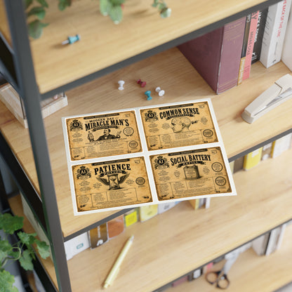 Artificial Ingredients Laboratories™ Collectible Apothecary Labels – Set No. 1 (4 Labels)