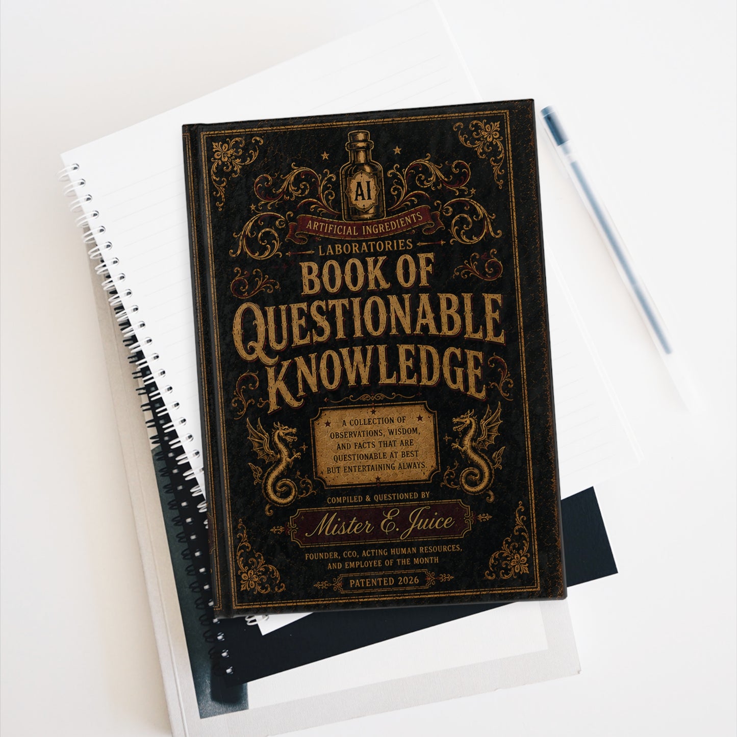 Book of Questionable Knowledge Journal | Vintage Apothecary Cover