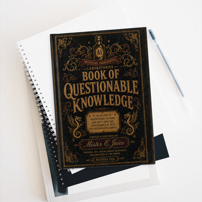 Book of Questionable Knowledge Journal | Vintage Apothecary Cover