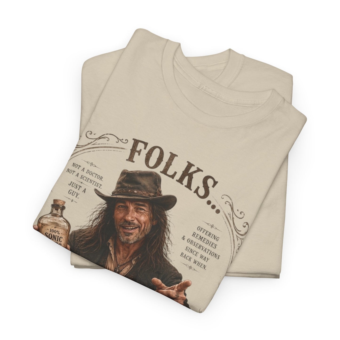 Folks If It Ails Ya T-Shirt | Country Whiskey Vintage Saloon Design