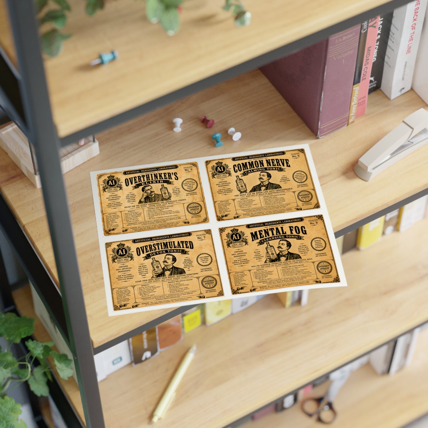 Artificial Ingredients Laboratories™ Collectible Apothecary Labels – Set No. 2: Everyday Survival Remedies