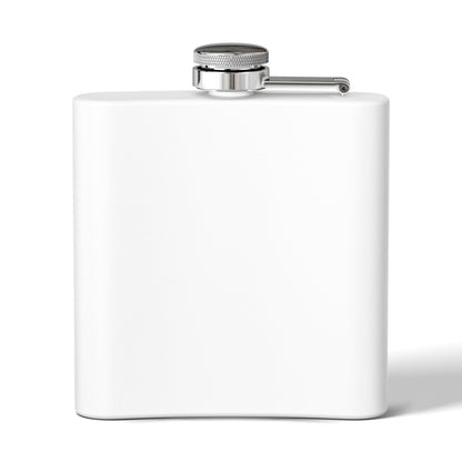 Stainless Steel Flask — “Artificial Ingredients: Bad Day Reset” Vintage Label Flask, 6oz