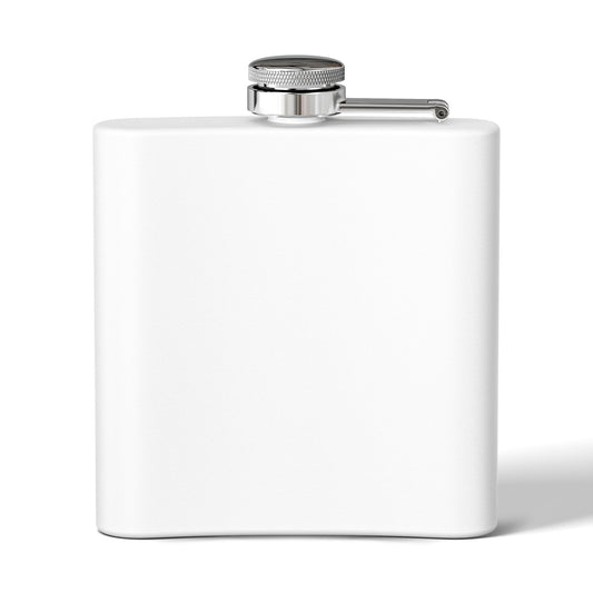 Stainless Steel Flask — “Artificial Ingredients: Bad Day Reset” Vintage Label Flask, 6oz