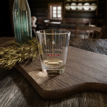 Artificial Ingredients Shot Glass – 'Bad Day Reset' 1.5oz Novelty Shooter Glass