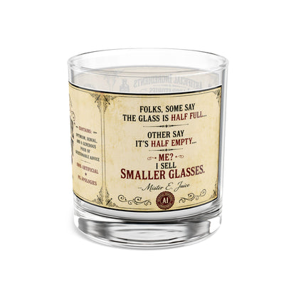 Perspective Adjustment Whiskey Rocks Glass — 10oz Vintage Label
