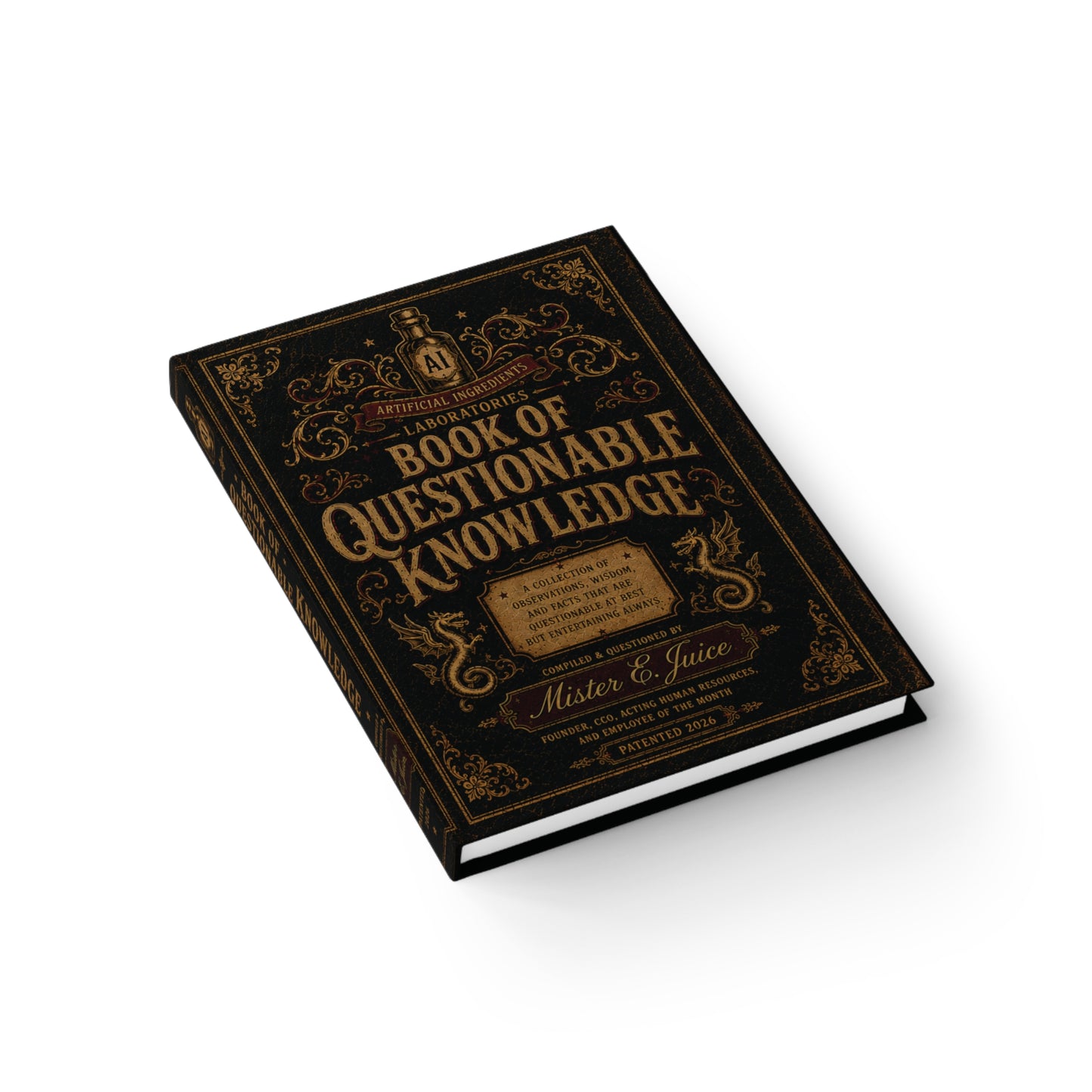 Book of Questionable Knowledge Journal | Vintage Apothecary Cover